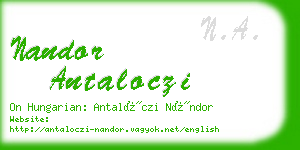 nandor antaloczi business card